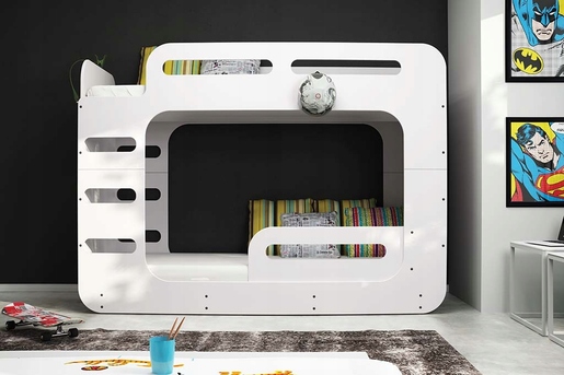 Drveni dječji krevet na kat MAX 2 - 200*80cm - bijeli