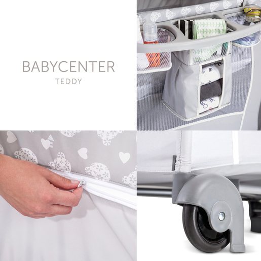 Hauck sklopivi krevetić babycenter teddy grey