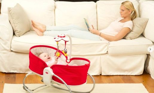 Tiny Love ležaljka 3 u 1 rocker napper red