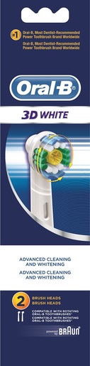 Oral-B 3D White 2 zamjenske glave četkice za zube PAKIRANJE 2 KOM