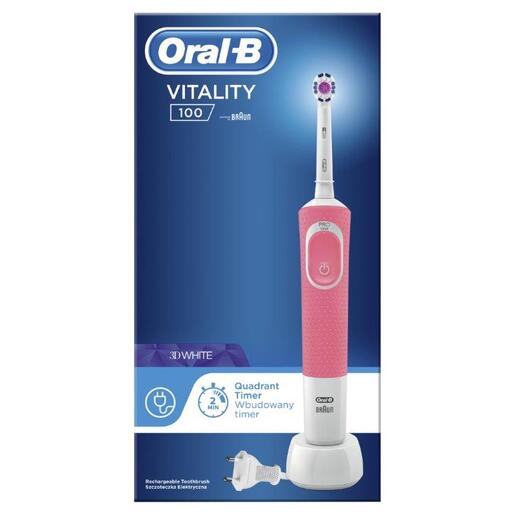 Oral-B električna četkica D100 VITALITY 3DW PINK