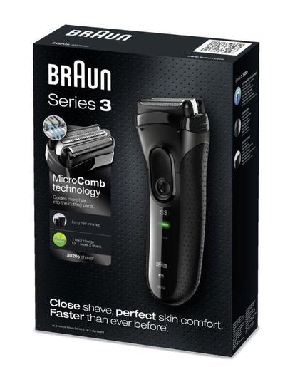 BRAUN aparat za brijanje 3020 crni
