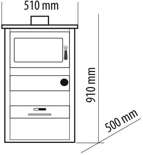 Terma kamin Tera  9-10 kW