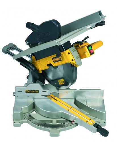 DEWALT stolna potezna pila + nož + potiskivač + imbus ključ - D27112