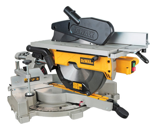 DEWALT stolna potezna pila + nož + potiskivač + imbus ključ - D27112