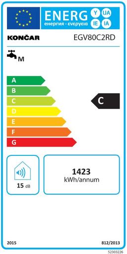 Končar bojler EGV80C2RD