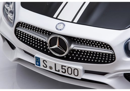 Licencirani automobil na akumulator Mercedes SL500 policija bijeli