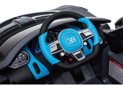 Licencirani automobil na akumulator Bugatti Divo crni lakirani
