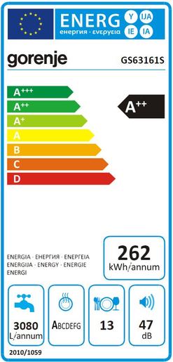 Gorenje perilica posuđa GS63161S_oštećena 4206654_TPNJ