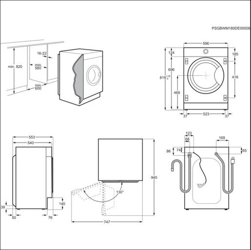 AEG perilica sušilica rublja L8WBE68SI
