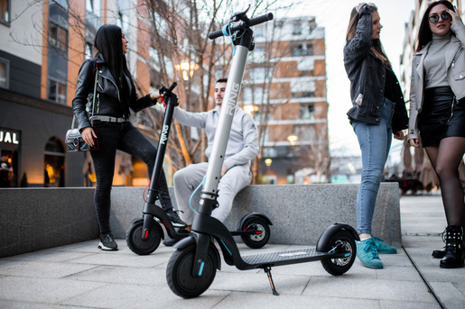 RING električni romobil RX8 silver, izmjenjiva baterija