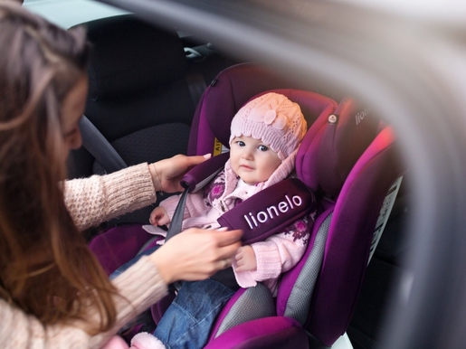 Lionelo autosjedalica Bastiaan, 360st ISOFIX, 0-36Kg, ljubičasta