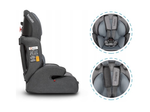 Lionelo autosjedalica Levi PLUS modern siva