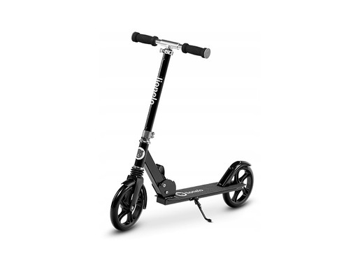 Lionelo romobil Luca, nosivost do 100Kg, za djecu i odrasle, crni