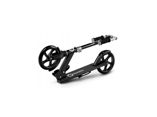 Lionelo romobil Luca, nosivost do 100Kg, za djecu i odrasle, crni