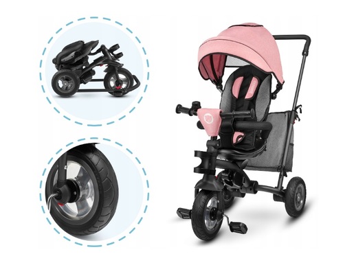 Lionelo tricikl Tris 2 u 1 ružičasti