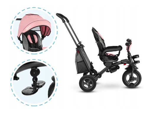 Lionelo tricikl Tris 2 u 1 ružičasti