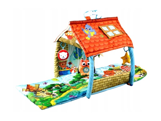 Lionelo dječja podloga za igru - edukativni madrac + dvorac s igračkama Agnes