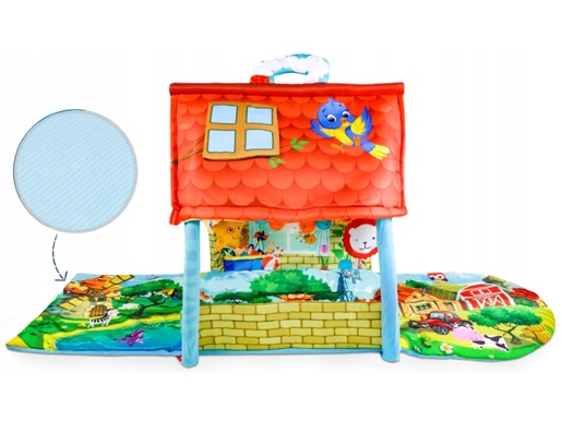 Lionelo dječja podloga za igru - edukativni madrac + dvorac s igračkama Agnes