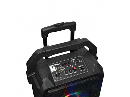 iDance karaoke Blue Tank 1, 100W,  BT, disco LED, FM, baterija, mikrof, kotačići