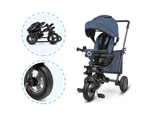 Lionelo tricikl Tris, 2 u 1, jeans, jamstvo 60 mjeseci