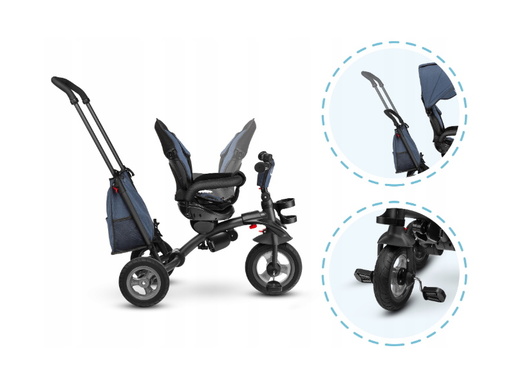 Lionelo tricikl Tris, 2 u 1, jeans, jamstvo 60 mjeseci