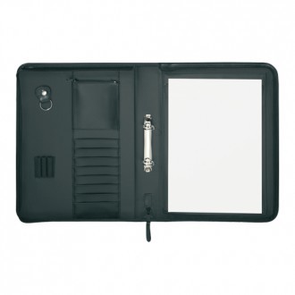 Mapa poslovna A4, umjetna koža, dimenzije 28 x 36 x 5,7 cm, crna, Herlitz