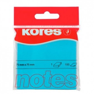 Blok neon plavi 75x75 mm / 100 listova etui