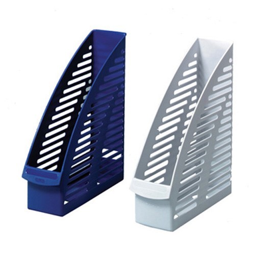 Herlitz stalak za spise, pvc, sivi