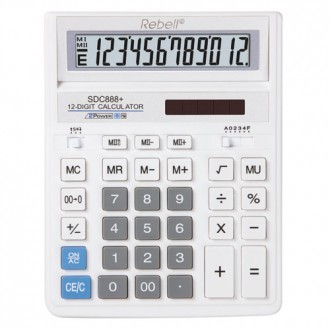 Kalkulator Komercijalni Rebell BDC712 white