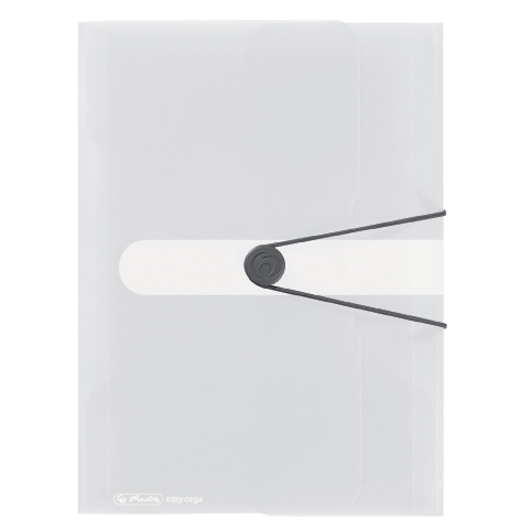 Herlitz mapa pp, A4, 3cm s gumom, prozirna