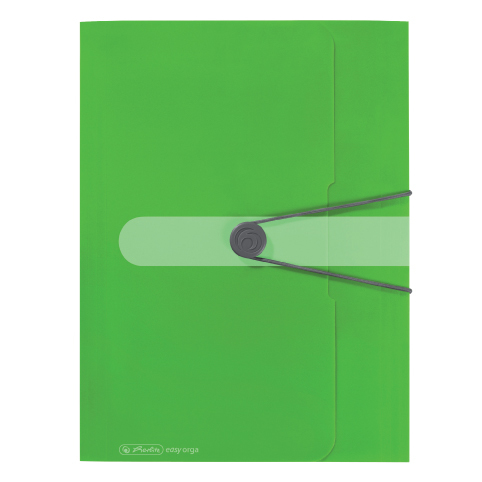 Herlitz mapa pp, A4, 3cm s gumom,  zelena