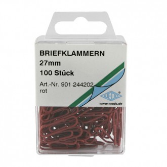 SPAJALICE ZA SPISE 27MM CRVENE 1/100