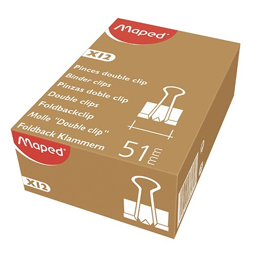 Maped kvačice crne 51mm 12/1 36171