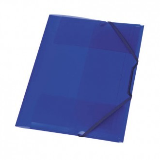 Fascikl s klapnama i gumicom, A4, PP, Herlitz, plavi