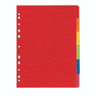 Herlitz karton pregradni, A4, 6/1 boja