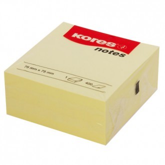 Blok žuti kocka 75x75 mm 400 listova