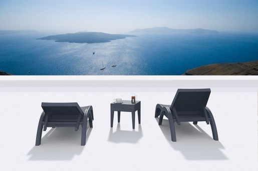 Ležaljka Siesta antracit