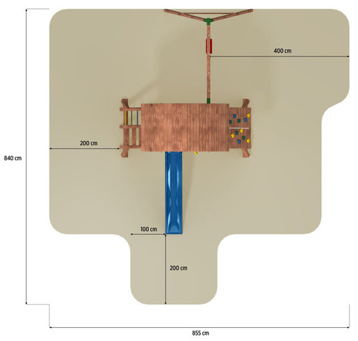 Fungoo dječje igralište set GIANT MOVE + BEACH