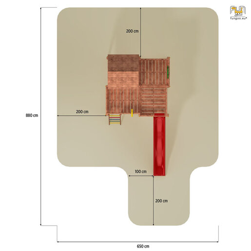 Fungoo kućica za dvorište MySpaceXL