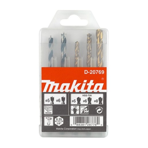 MAKITA 5 dijelni set svrdla ¼” D-20769
