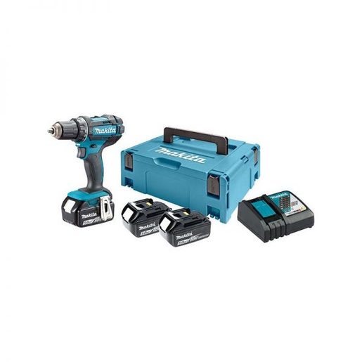 MAKITA akumulatorska bušilica DHP482RT3J (18V,5.0Ah,Li-ion), 2 baterije, kofer, punjač