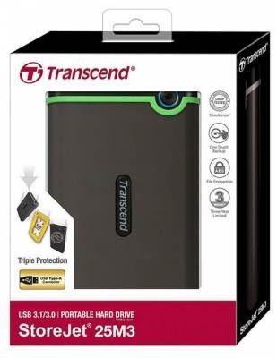 Vanjski tvrdi disk Transcend StoreJet 25M3S 2TB Iron Gray