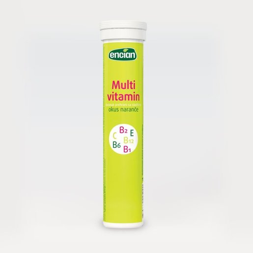 Encian Multivitamin, šumeće tablete (okus naranče),  20 šumećih tableta