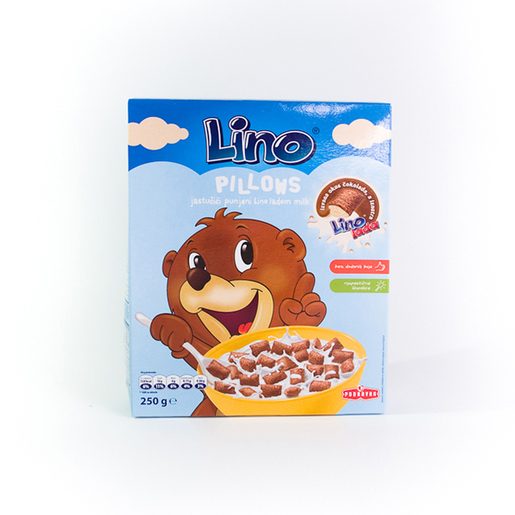 PODRAVKA Lino pillows tamni s bijelim punjenjem, 250g