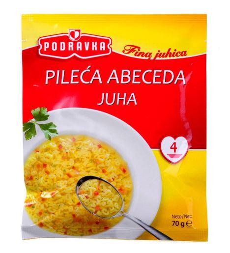 PODRAVKA juha pileća abeceda, 70g