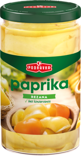 PODRAVKA paprika rezana, staklenka, 680g