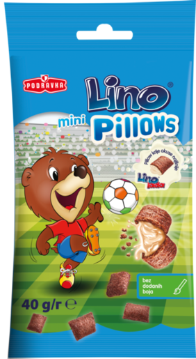 PODRAVKA Lino mini pillows tamni s bijelim punjenjem, 40g