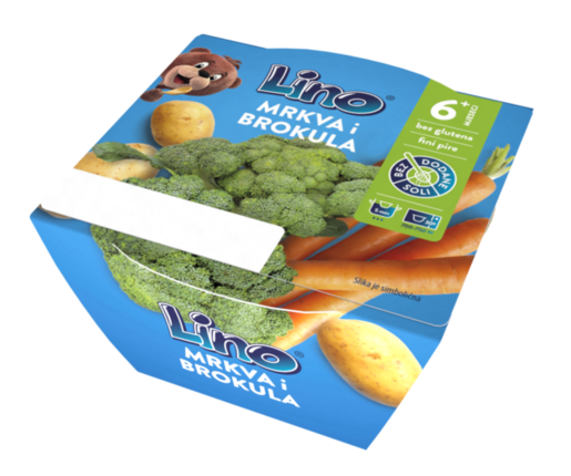 PODRAVKA Lino mrkva i brokula, 190g