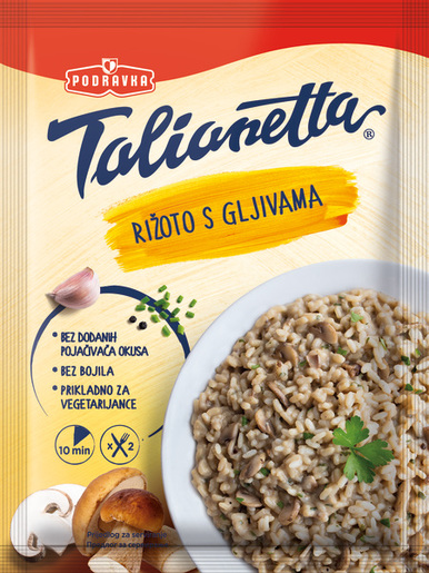 PODRAVKA Talianetta rižoto s gljivama, 150g